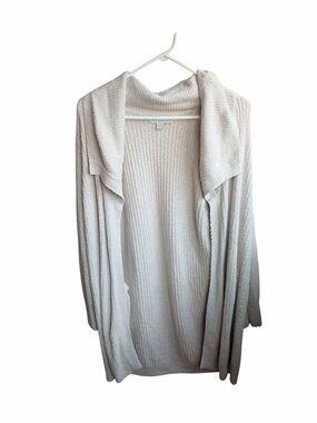 Barefoot Dreams Women's CozyChic Lite Ribbed Drape Cardigan Size Medium